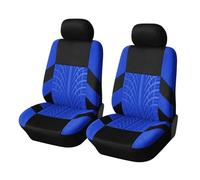 Housses de siège Housse De Siège Auto Pour Chevrolet Bleue Universelle Style Détail Trace De Pneu Housse Siege(Blue-2PCS)