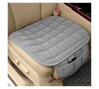 Housses de siège Housse de siège auto universelle, coussin court en peluche, coussin de siège doux avec poche Couvre siège(Gray 1 Front Seat)