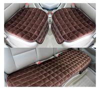 Housses de siège Housse de siège auto universelle, coussin court en peluche, coussin de siège doux avec poche Couvre siège(Coffe 5 seat)