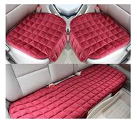 Housses de siège Housse de siège auto universelle, coussin court en peluche, coussin de siège doux avec poche Couvre siège(Red 5 seat)