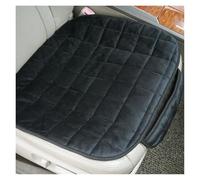 Housses de siège Housse de siège auto universelle, coussin court en peluche, coussin de siège doux avec poche Couvre siège(Black 1 Front Seat)