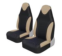 Housses de siège Housse De Siège Baquet Avant Intégrée De Style Course Pour Lada Pour LARGUS, Accessoires Automobiles Universels En Tissu Plat Housses de siège de Voiture(BEIGE 2 PCS)