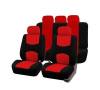 Housses de siège Housse De Siège De Voiture Universelle Quatre Saisons, Ensemble Avant/complet, En Tissu Polyester, Accessoires, 4/9 Pièces(9PC-RD)