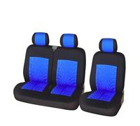 Housses de siège Housses De Siège Auto 2+1 Pour VW LT, T4, T5, Accessoires D'intérieur De Voiture Couvre siège(BLUE)