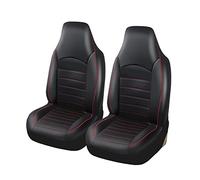 Housses de siège Housses De Siège Auto En Cuir PU Pour Kangoo, Ensemble Complet, Style Baquet À Dossier Haut, Intérieur De Voiture Housses de siège de Voiture(Red-2PCS)