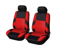 Housses de siège Housses De Siège Universelles Pour Ford, Pour Smart 451, Pour Funda, Pour Coche, Adaptées À Deux Rangées De Sièges Housses de siège de Voiture(Red-2PCS)