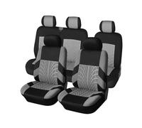 Housses de siège Housses De Siège Universelles Pour Ford, Pour Smart 451, Pour Funda, Pour Coche, Adaptées À Deux Rangées De Sièges Housses de siège de Voiture(Gray-5PCS)