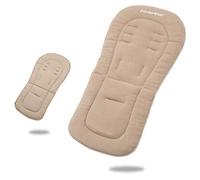 Housses de siège imperméables pour poussettes de nouveau-né - Coussinets de siège pour landau - Housse universelle double face - Beige - 78 x 32 cm