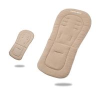 Housses de siège imperméables pour poussettes de nouveau-né, coussins de siège pour landau et landau - Couverture universelle double face - Beige - 68 x 32 cm