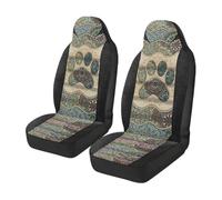 Housses De Siège Mandala Bohème avec Empreinte De Patte De Chien Accessoires Housse De Sieges Auto Lavable Protecteur De Sièges Auto pour Camions La Plupart des Voitures 52X138 Cm