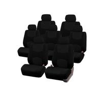 Housses De Siège pour Chrysler pour Voyager 2001 Housses De Siège Auto Universelles Ensemble Complet 7 Pièces Protections Tout Compris Voiture Et Camion(7pcs-Black)