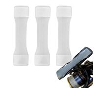 Housses de siège pour moulinet d'eau salée - 3 pièces - Housse de siège en silicone anti-rayures - Pour bateau, eau salée, lac, rivière, étang, lancer de pâturage, sport et plein air