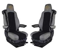 Housses de siège Prestige Line pour Voitures Scania séries R et S Configuration D Gris - Siège Conducteur et Passager Premium avec Ceinture de Sécurité