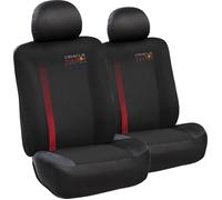 Housses de siège Red Bull Racing Powerbar, lot 6 pièces noir/rouge pour voiture : confortables, durables, faciles et rapides à