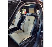 Housses de siège sport pour BMW i3, Recaro YS01 Crème/noir