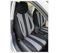 Housses de siège sur Mesure pour sièges de Voiture compatibles avec Mazda 3 4ème génération 2019 conducteur et Passager FB : MD501 (Noir/Gris)