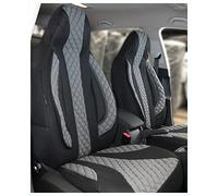 Housses de siège sur Mesure pour sièges de Voiture compatibles avec Mazda 3 4ème génération 2019 conducteur et Passager FB : PL401 (Noir/Gris)