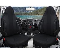 BREMER SITZBEZÜGE Housses de siège sur Mesure pour sièges Pilote conducteur et Passager - Compatible avec Camping-Car, Fiat Ducato, Pössl, Knaus, Adria, Carthago, Pilote Laika WPL403 - Noir