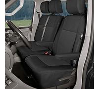 Housses de Siège sur Mesure pour Volkswagen T6 Accessoire Voiture Intérieur, Ensembles de Housses de Siège, Année de Construction à partir de 2015 (1+2) Parfaitement Ajustées - 3 Places