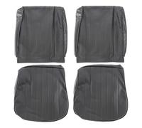 Housses de siège TMI en vinyle gaufré pour Volkswagen Coccinelle cabriolet 65 ->67 - noir 01