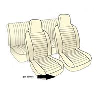 Housses de siège TMI en vinyle gaufré pour Volkswagen Coccinelle Cabriolet 74 ->76 (USA)