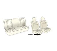 Housses de siège TMI en vinyle lisse pour Volkswagen Coccinelle Cabriolet 77 ->79