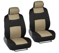 Housses De Siège Universelles Quatre Saisons Pour La Plupart Des Voitures SUV Camions Et Fourgonnettes Housse De Sieges Auto(2 Seats Beige)