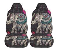 Housses De Siège Vintage Indiana Lotus Ethnic Group Elephant Saddle Universelles Protecteur De Sièges Auto Lavable Housses De Siège De Voiture pour La Plupart des Voitures SUV 52X138 Cm