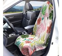 Housses de siège voiture à motif drapeau américain Protection sièges avant Taille universelle Lavables respirantes Imprimé sports balle Tissu en éponge Accessoires décoration intérieure pour voiture