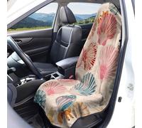 Housses de siège voiture à motif drapeau américain Protection sièges avant Taille universelle Lavables respirantes Imprimé sports balle Tissu en éponge Accessoires décoration intérieure pour voiture