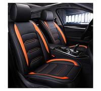 Housses De Siège Voiture En Cuir Écologique À Couverture Complète Pour Mitsubishi Pour Carisma Pour Outlander 3 Xl Star Ex Pour Mirage Pour Cross Voiture Housse Siège(Orange,Luxury)