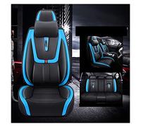 Housses De Siège Voiture en Cuir pour BMW X5 E70 E53 F15 F85 X6 X7 X2 X1 X4 F39 X3 E83 F25 Ensembles Housses Siège Voiture(Bleu,Memory)