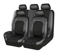 Housses de Siège Voiture pour Dacia Jogger 2022 2023 2024 2025, ImperméAble Siege Protecteur De Coussi PU Cuir Avant Arrière Couvre Sieges Accessoires,Grey