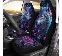 Housses De Siège Wolf Lotus Flower Summer Thin Breathable Ultra Résistant Protecteur De Sièges Auto Lavable Housse De Sieges Auto pour SUV Homme Et Femme 52X138 Cm