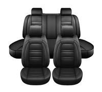 Housses de sièges auto - AVIZAR - Universel - Cuir intégral - Noir - Avant doubles et banquette arrière