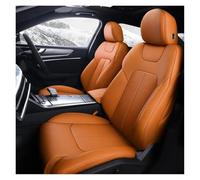 Housses De Sièges Auto Luxe En Cuir PU Pour A3 Pour Sportback 2021-2025, Accessoires Intérieurs À 360° Housses Siège Voiture(Orange,Standard)