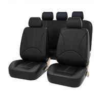 Housses de SièGes Et D'Appuie-TêTe pour Mercedes-Benz/AMG A B C E S G M R-Class/GLA GLC GLE GLS, en Similicuir Respirant, Compatibles avec Les Airbags Et Lavables,Black