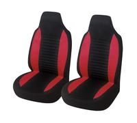 Housses De Sieges pour Peugeot 107 pour Citroen C1 pour Toyota pour Aygo pour Mazda Housses De Siège Baquet Avant Haut Dossier Universelles 2 Pièces Housse Siege Voiture(2pcs Red)