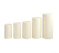 Housses de support cylindrique pour mariage et fête, 5 tailles pour toutes les occasions (beige)