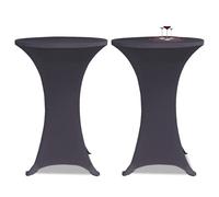 Housses De Table Extensible 4 Pcs 70 Cm Anthracite Vidaxl Gris