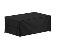 Housses de table rectangulaires 20 x 95 x 60 cm : imperméable, protection UV 30+, polyester 600D noir