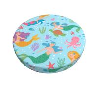 Housses de tabouret de bar sirène, housses de siège de tabouret de bar rondes, coussins de tabouret de bar, housses de coussin de chaise, housse lavable avec élastique, housses de chaise de cuisine po