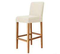 Housses de tabouret haut en flanelle imperméables et faciles à nettoyer pour la maison et les bars commerciaux, beige