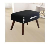 Housses de Tabourets de Bar de Pouf Élastique Housse Ottomane Couverture Tabouret Protection Repose-Pieds pour Chambre Rond Carré Rectangulaire Jacquard Lavable 3-13cm Hauteur Sur Mesure(2009,40 x 50