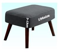 Housses de Tabourets de Bar de Pouf Élastique Housse Ottomane Couverture Tabouret Protection Repose-Pieds pour Chambre Rond Carré Rectangulaire Jacquard Lavable 3-13cm Hauteur Sur Mesure(K,40 x 40 cm)
