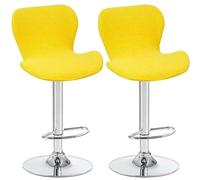 Housses de tabourets pivotants de Bar/Cuisine incurvés, 2/4/6PCS Housses de Chaise de Salle à Manger à Dossier Bas, pour Chaise de Salle à Manger Courte, Chaise de tabourets de Bar