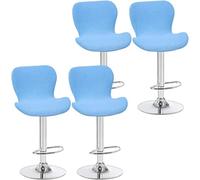 Housses de tabourets pivotants de Bar/Cuisine incurvés, 2/4/6PCS Housses de Chaise de Salle à Manger à Dossier Bas, pour Chaise de Salle à Manger Courte, Chaise de tabourets de Bar