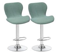 Housses de tabourets pivotants de Bar/Cuisine incurvés, 2/4/6PCS Housses de Chaise de Salle à Manger à Dossier Bas, pour Chaise de Salle à Manger Courte, Chaise de tabourets de Bar