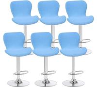 Housses de tabourets pivotants de Bar/Cuisine incurvés, 2/4/6PCS Housses de Chaise de Salle à Manger à Dossier Bas, pour Chaise de Salle à Manger Courte, Chaise de tabourets de Bar