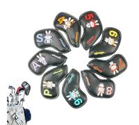 Housses de tête de Club de Golf,9 Pièces Motif Lapin de Pâques Style Constellation,Housse de Driver | pour Hommes Femmes Petite Amie Mère Père Grand-père Passionnés de